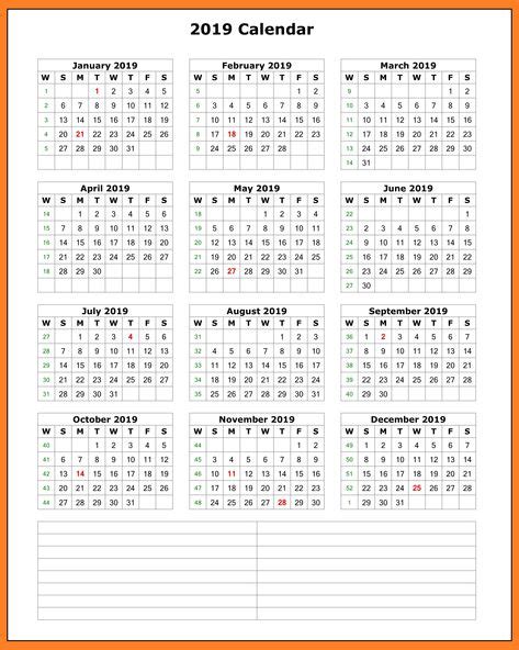 2019 Calendar Template Word Monthly Calendar Template Calendar