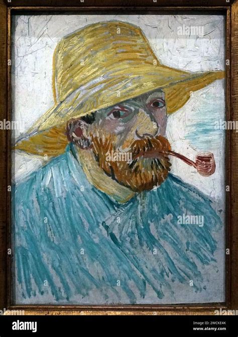 Van Gogh Self Portrait With Straw Hat Hi Res Stock Photography And