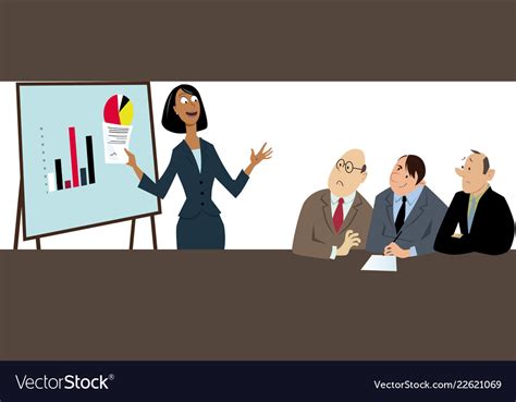 Woman In A Male Dominated Field Royalty Free Vector Image