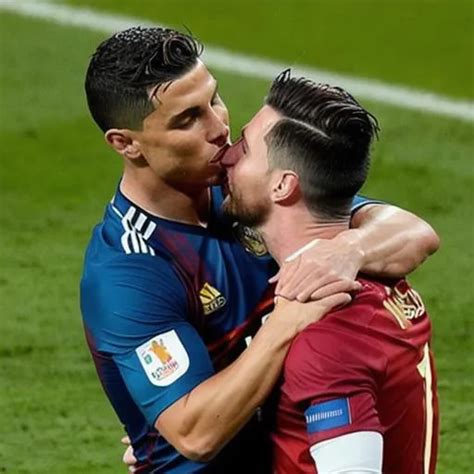 Ronaldo Kissing Messi Openart