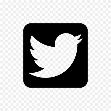 Twitter Square Vector Icon Black And White Twitter Logo Png