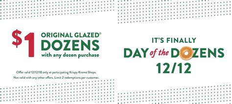 Krispy Kreme Canada Day Of The Dozens Promotions Today Enjoy A Dozen
