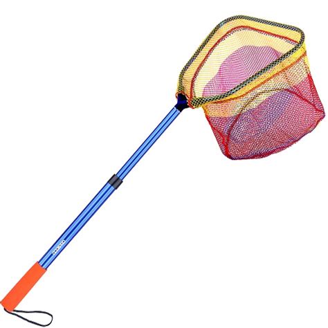 Oddspro Kids Fishing Net With Telescopic Pole Handle Lightweight