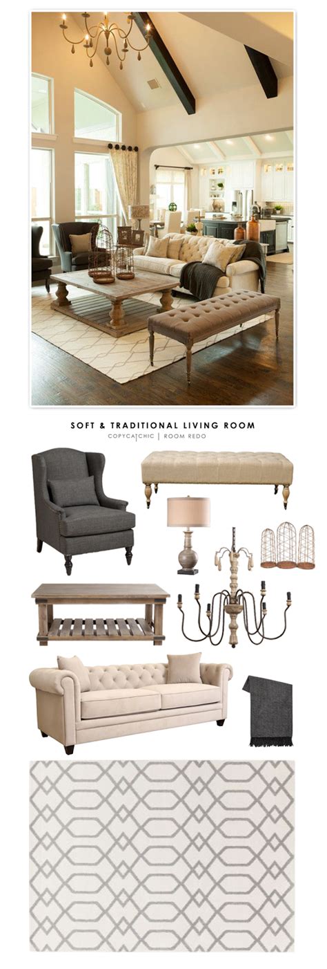 Copy Cat Chic Room Redo Soft And Traditional Living Room Copy Cat