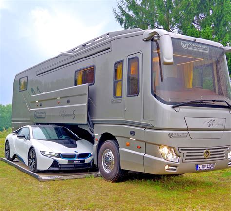This 17 Million Luxury Motorhome Has Its Own Garage To Hold A Car