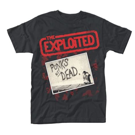 The Exploited Punks Not Dead Album Black T Shirt