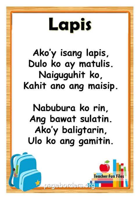 Teacher Fun Files: Tagalog Passages about School
