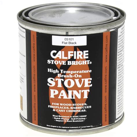 High Temperature Paint 236ml Calfire Stove Paint Black Matt