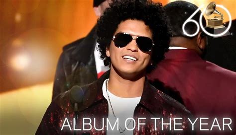 Bruno Mars Wins Album Of The Year 2018 Grammys