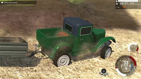 Beamng Drive Steam Truck Towing A Trailer 4wd Youtube