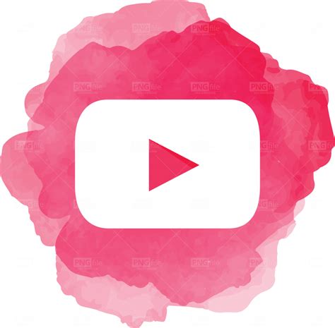 Youtube Watercolor Social Media Icon Logo Photo 1030