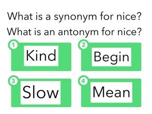 Synonym And Antonym Free Activities online for kids in 3rd grade by Hali Bernstein