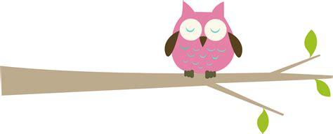 Owl On Branch Clip Art Clipart Best