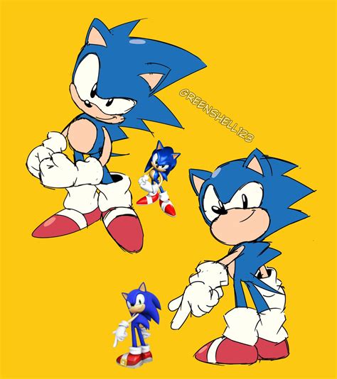I Drew Toei Sonic Doing Some Snoc Poses Greenshell123のイラスト