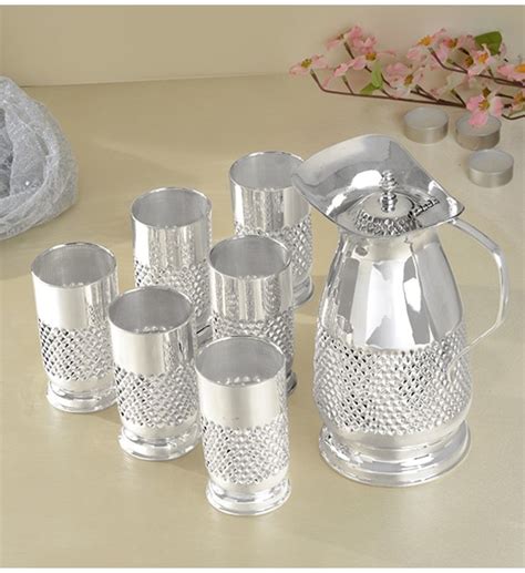 Buy Pure Silver Jug And Glass Set Explore