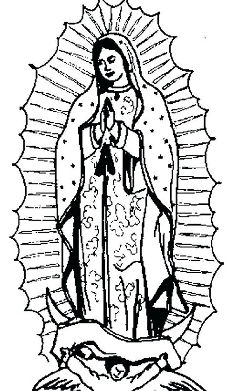 Virgen De Guadalupe Drawing Free Download On Clipartmag