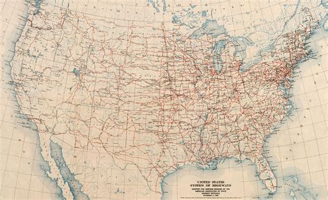 1940 United States Highway Map
