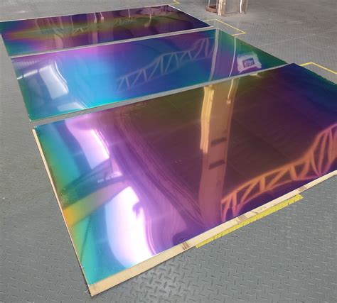 Pvd Titanium Rainbow Stainless Steel Plate Pvd Coating Malaysia