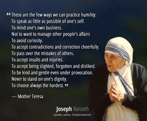 Mother Teresa Quotes To Cultivate Love And Compassion Joseph Ranseth