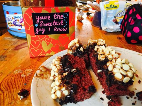 From my head tomatoes, i love you bunches. Red velvet Oreo chocolate brownies, Valentine's Day pun ...