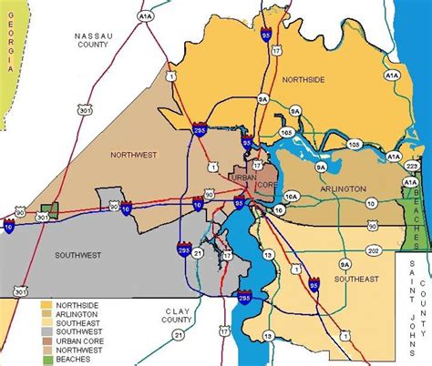 Jacksonville Neighborhood Map Jacksonville Fl