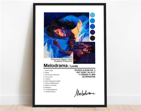 Lorde Melodrama Print Lorde Melodrama Poster Lorde Poster Etsy
