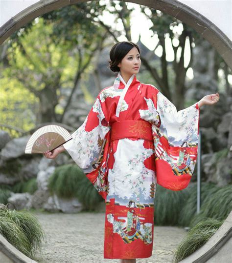 Japanese Kimono Vintage Yukata Haori Costume Retro Geisha Dress Obi