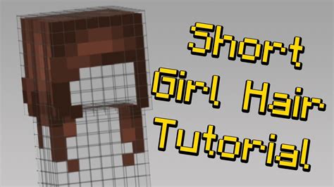 How To Make Short Girl Hair On Your Minecraft Skin Youtube