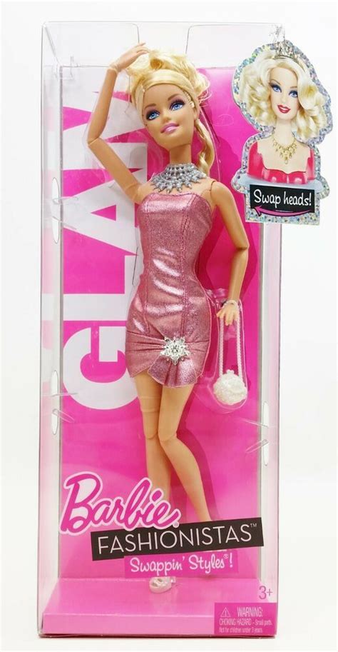 Mattel Fashionistas Swappin Styles Glam Barbie Doll No T Nrfb
