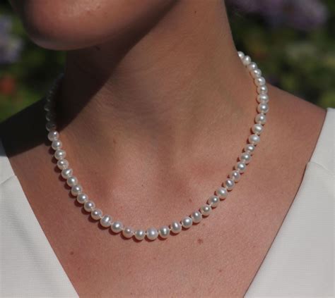 Classic Princess Length Freshwater Cultured Pearl Necklace | Dalbeg Design