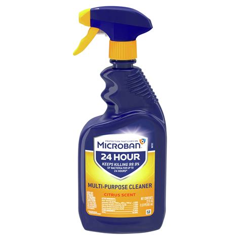 Microban 24 Hour Multi Purpose Cleaner And Disinfectant Spray Citrus