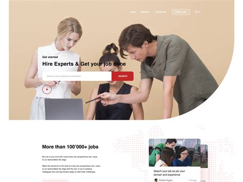 Job Portal Landing Page By Himanshu Rawat On Dribbble
