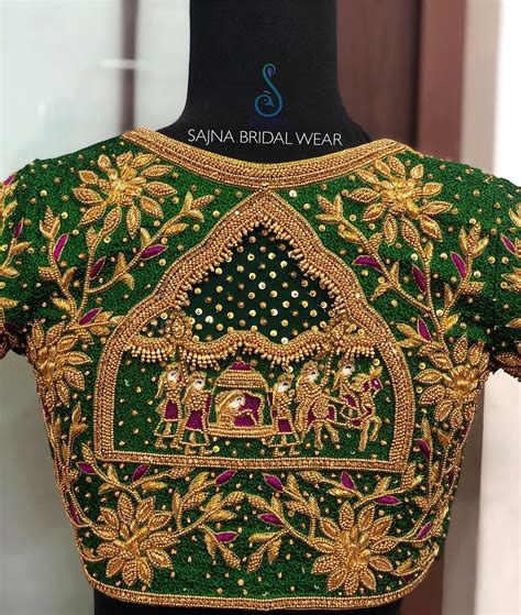 aari work hand work design maggam work bridal blouse designs 844 aariworkblouse