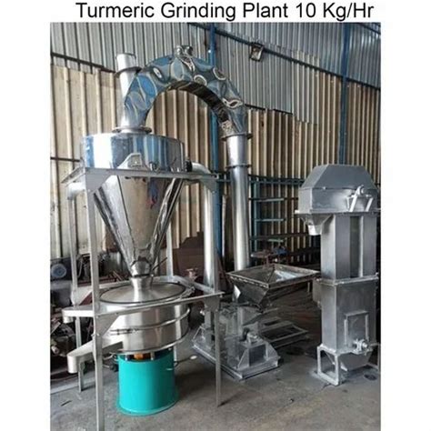 Automatic Turmeric Grinding Plant 10 Kg Hr Impact Pulverizer 15 25