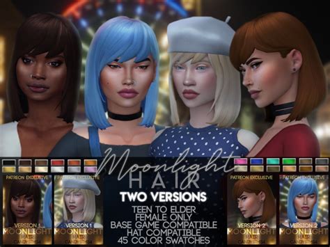 Moonlight Hair At Candy Sims 4 Sims 4 Updates