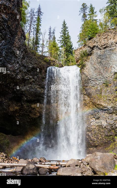 Moul Falls Is A Waterfall On Grouse Creek In Wells Gray Provincial Park