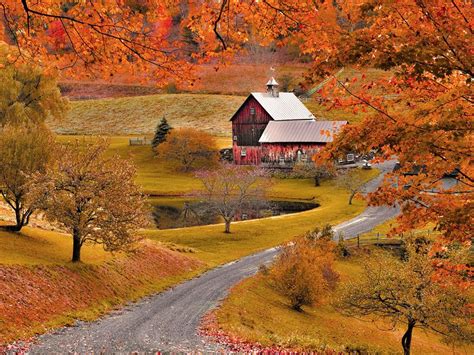Sleepy Hollow Farm In Autumn Woodstock Vermont Photo C Mike