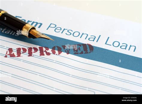 Personal Loan Stock Photo Alamy
