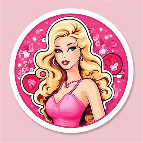 Premium Ai Image A Cartoon Drawing Of A Woman With Long Blonde Hair