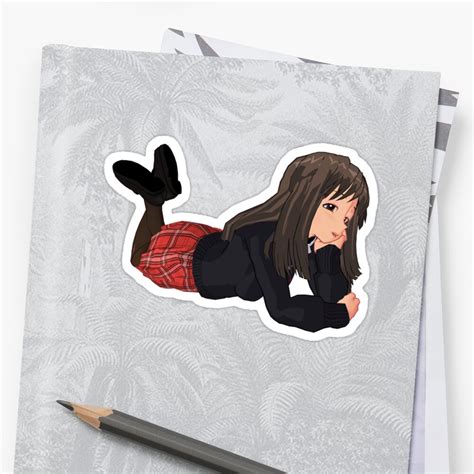 Daydream Anime Schoolgirl Stickers By Vandarque Redbubble