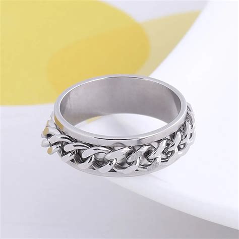 Buy Trendy Twisted Chain Bands Ring For Women Men