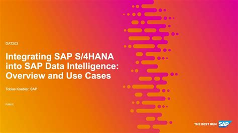 Integrating SAP S 4HANA Into SAP Data Intelligence Overview And Use