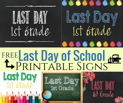 Chalkboard Photo Prop Personalized Last Day Of School Sign Any Grade