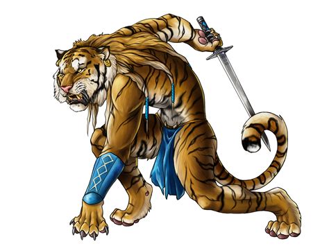 An Anthropomorphic Tiger Warrior Anthro Fantasy Figures Pinterest