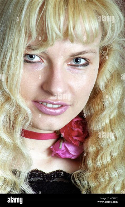 Blonde Latvian Girl Stock Photo Alamy