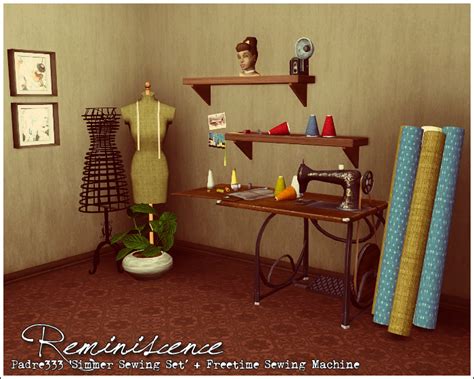 Clubcrimsyn Reminiscence Sewing Clutter In 2020 Sims 4 Cc