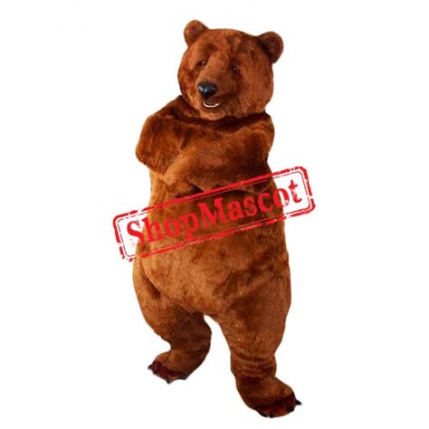 Top Quality Lightweight Brown Bear Mascot Costume