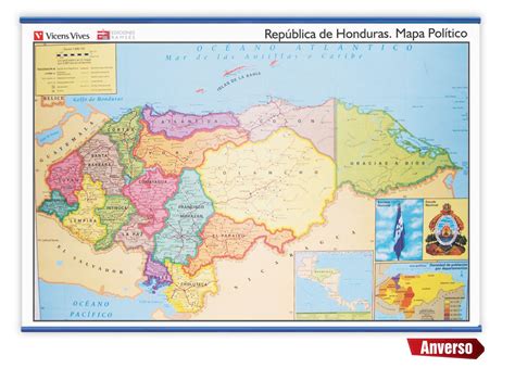 Mapa General De Honduras Escala 1585000 Ramsés Vicens Vives