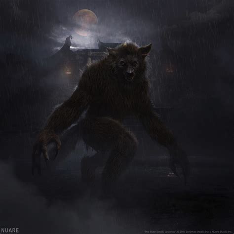 The Elder Scrolls Legends Tyler Thull Werewolf Werewolf Art