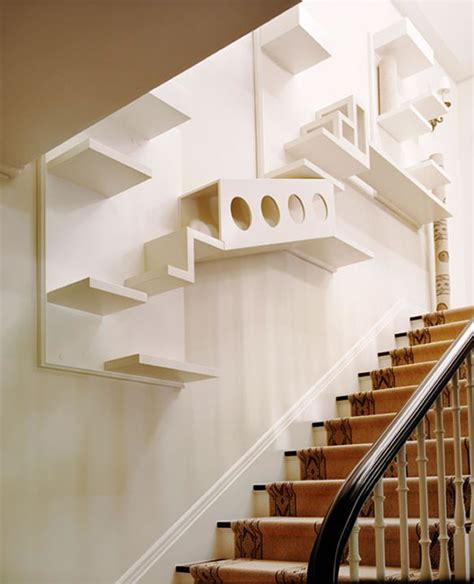 Provide access to wall based components using cat steps. 10 Amazing Cat Structures - Neatorama